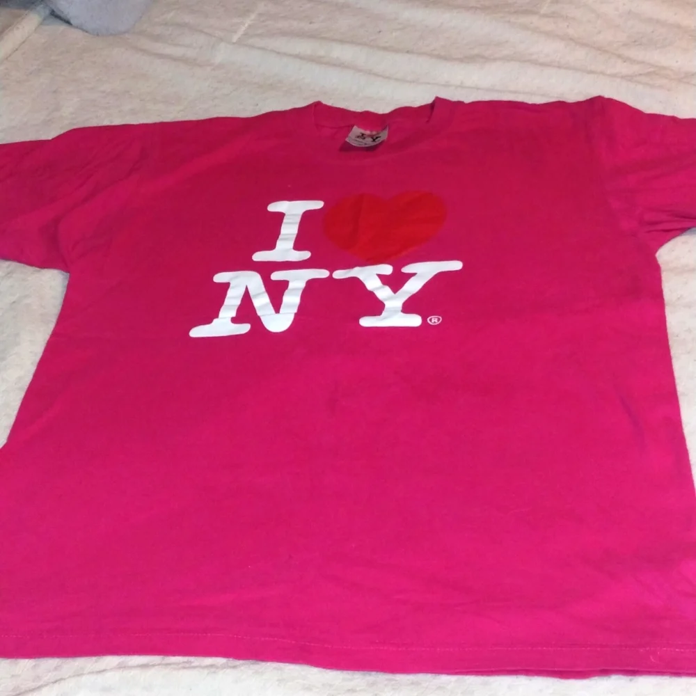 Pink I ❤️ NY tee - Picture 1 of 5